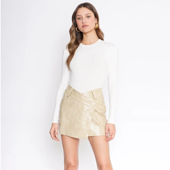 Free People Dresses & Skirts - Free People Leather Mini Skirt